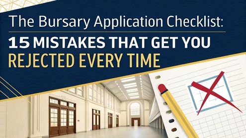 The Bursary Application Checklist: 15 Mistakes That Get You Rejected Every Time