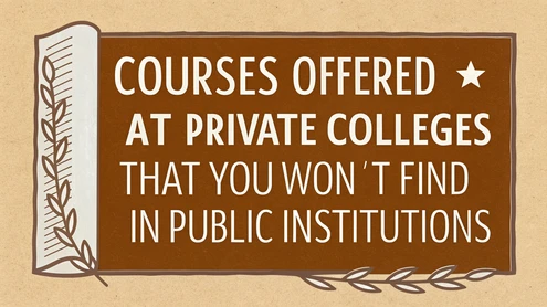 Courses Offered at Private Colleges That You Won’t Find in Public Institutions