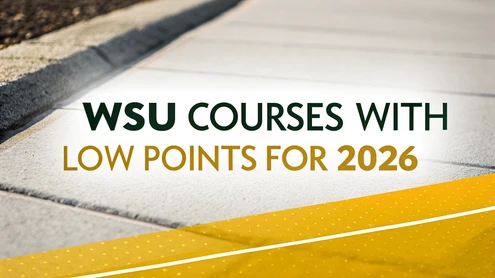 WSU courses with low points for 2026