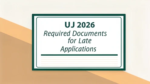 UJ 2026 Required Documents for Late Applications
