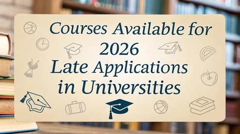 Courses Available for 2026 Late Applications in Universities