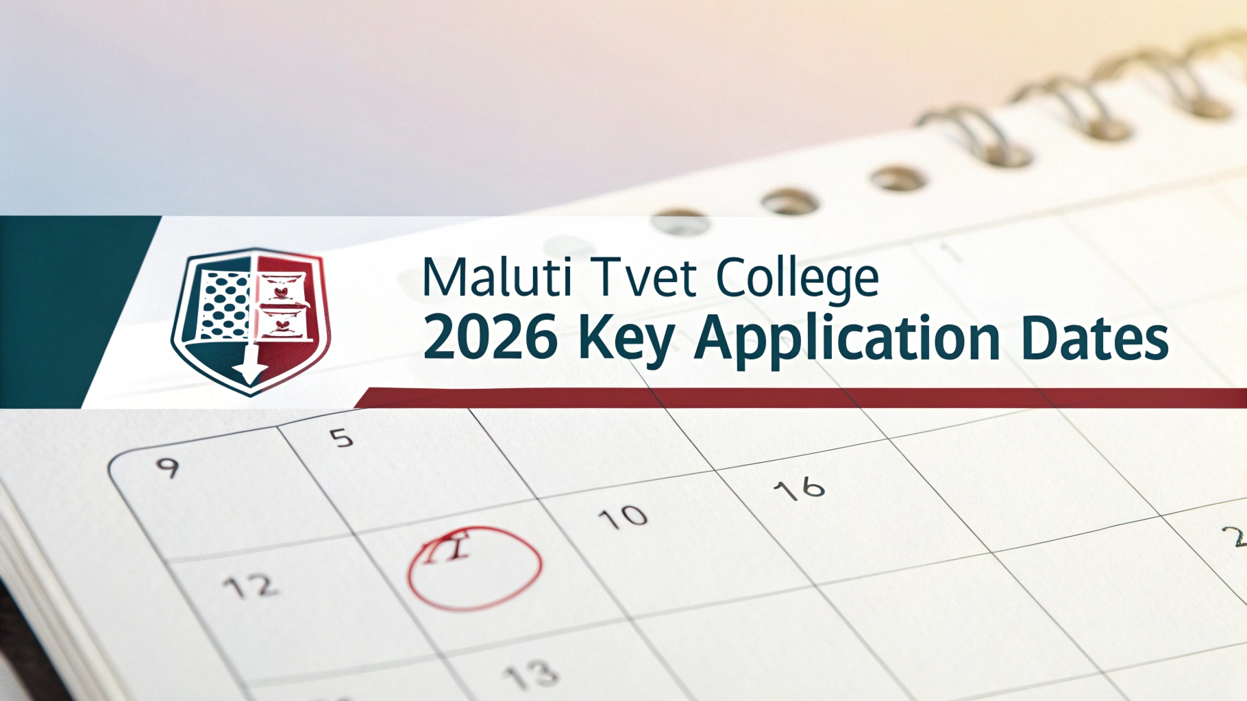 Maluti TVET College 2026 Key Application Dates