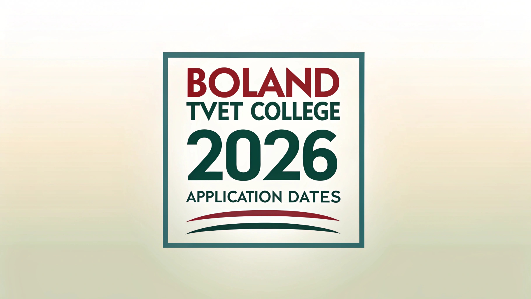 Boland TVET College 2026 Application Dates